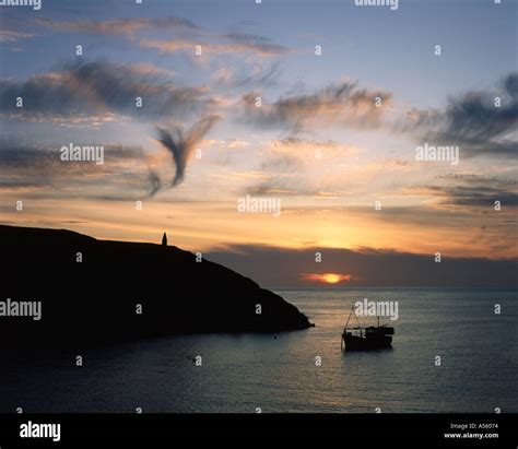 Fishing boat in porthgain harbour hi-res stock photography and images ...