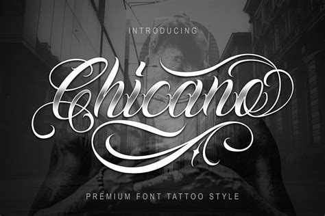 Chicano Font | Tattoo Style | Stunning Script Fonts ~ Creative Market