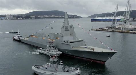 The launching and characteristics of the first Spanish frigate of the ...