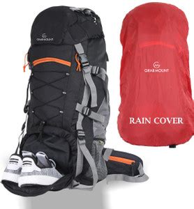 GRABMOUNT Trekking Hiking Backpack Travel Bag , Rain Cover / Shoe ...