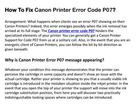 Image result for Canon Printer P 03 Error Code