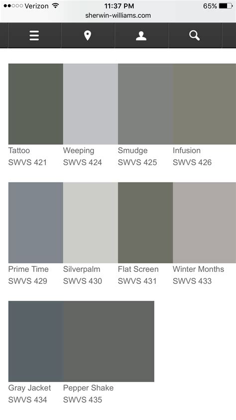 Sherwin Williams Vinyl Safe Colors