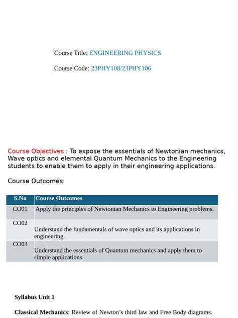 Image result for Engineering Physics Syllabus