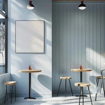 Interior wall mockup restaurant architecture furniture | Premium AI ...