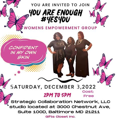 You Are ENOUGH #YesYou Womens Empowerment Event, Strategic ...