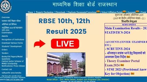 RBSE 10th, 12th Result 2025 Date Highlights: आज आएगा राजस्थान बोर्ड ...