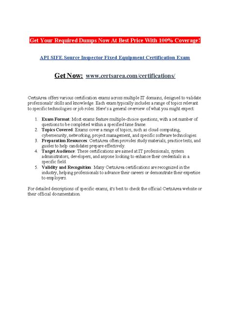 API SIFE Source Inspector Fixed Equipment Certification Exam - Get Your ...