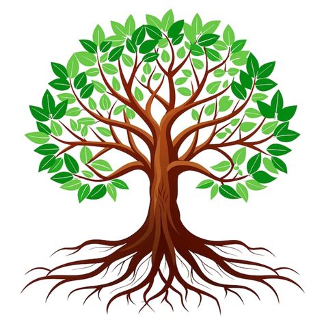 Realistic tree vector illustration isolated on white screen | Premium ...