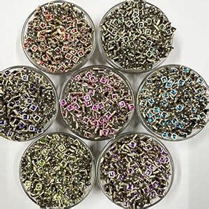 Unikart Colour Glossy Kundan Beads Square 4x4mm for Jewellery Making ...