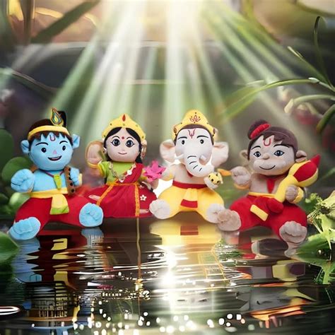 Box Mantra Chanting Baby Krishna, Hanuman, Ganesha & Devi Lakshmi (Pac ...