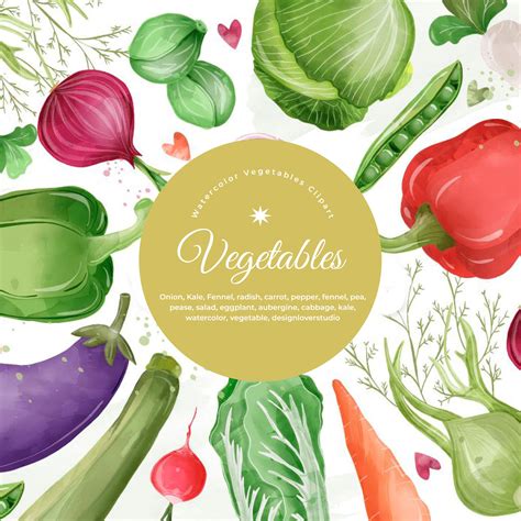 Vegetable Clip Arts – MasterBundles
