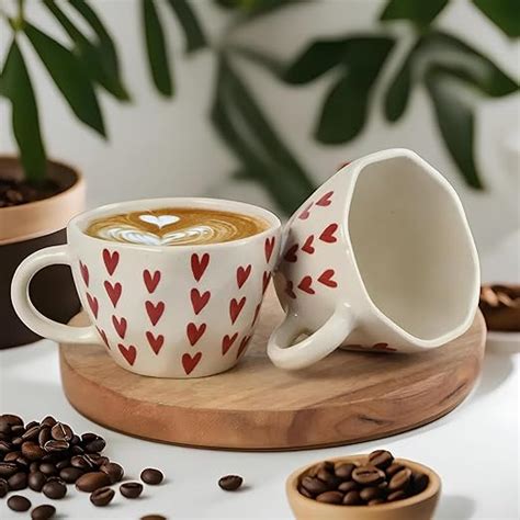 Buy Zara Decor Center | Ceramic Handpainted Heart Mug | Coffee Mug ...