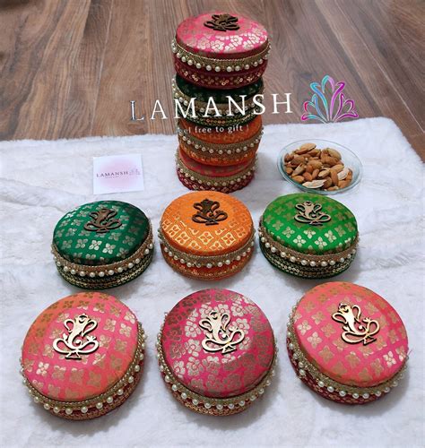 LAMANSH (5 inch) Stainless Steel Designer Ladoo Box for Return Gifting ...