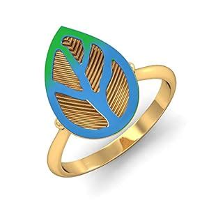 Stylori Italian Collection 18k (750) Yellow Gold Ring : Amazon.in ...