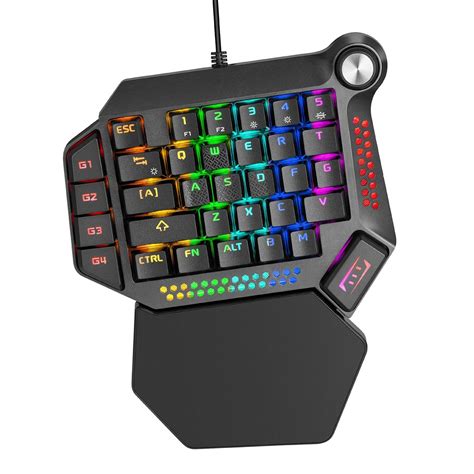 Amazon.in: Buy Sanpyl One Hand Gaming Keyboard, RGB Backlight, Blue ...