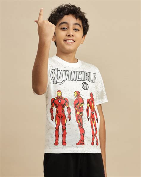 Iron Man Printed Regular Fit Tshirt For Boys – Kidsville