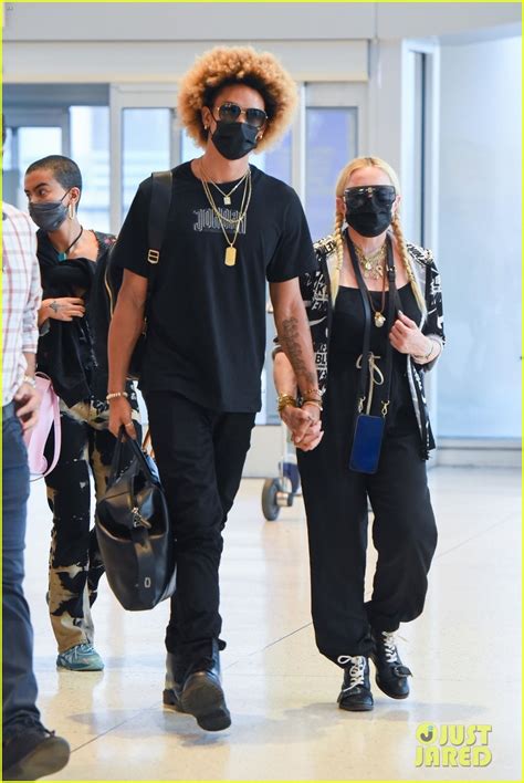 Madonna Holds Hands with Boyfriend Ahlamalik Williams at the Airport ...