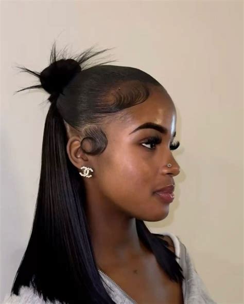 Half up Half Down Bun