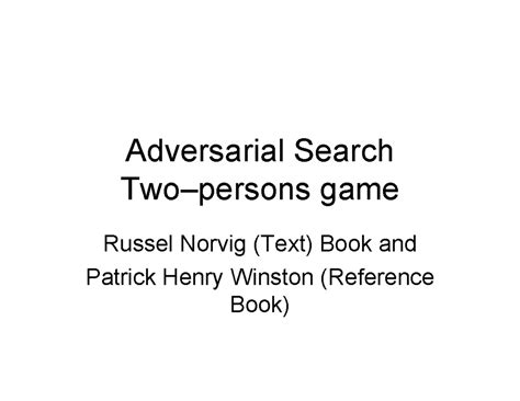 Game Theory and Adversarial Search: Lecture Notes (CS 101) - Studocu