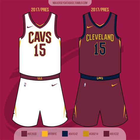 NBA Jersey Database, Cleveland Cavaliers 2017-Present