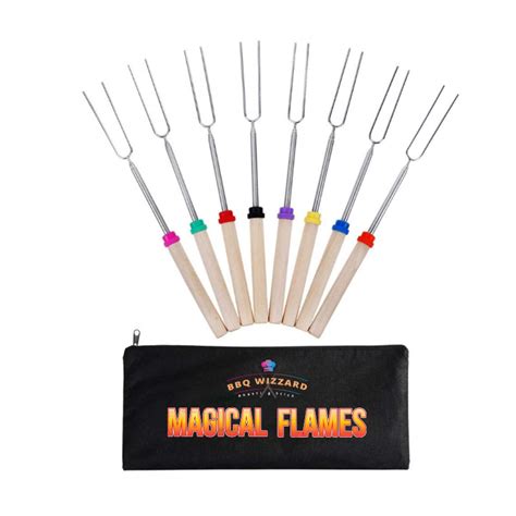 Buy Magical Flames Marshmallow Roasting Sticks - (16 pack) Stainless ...