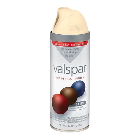 Valspar Satin Churchill Hotel Vanilla Oil-based Spray paint and primer ...