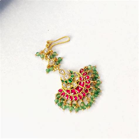 Premium Kundan Maang Tikka | Traditional Bridal Jewelry - Asp – 𝗔𝘀𝗽 ...