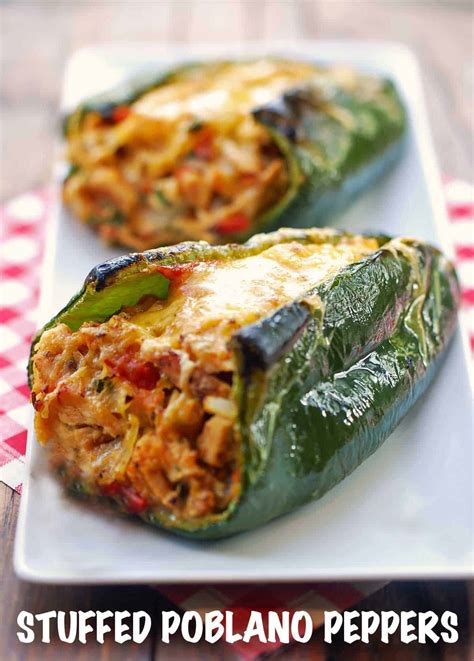 Ground Chicken Stuffed Poblano Peppers at Maude Emery blog