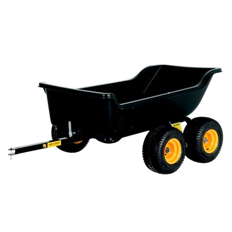 Polar 27-cu ft Poly Dump Cart with Tandem Axles, 1500 lb Weight ...