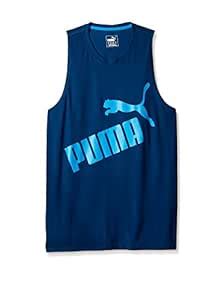 PUMA Men's Graphic Essential Tank Top Poseidon Tank Top LG : Amazon.in ...