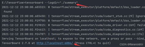 Tensorflow 的图像结果