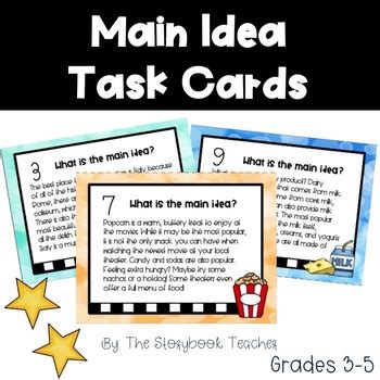 Main Idea Task Cards 的图像结果