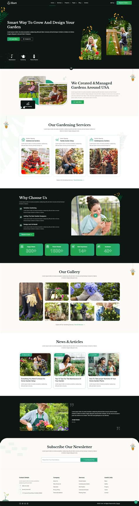 绿色清新园林景观设计公司网站模板_模板之家cssMoban.com