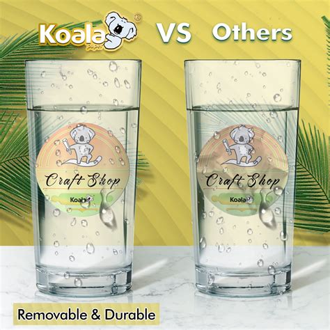 Koala Round Labels 2 Inch Printable Round Stickers Waterproof Matte ...