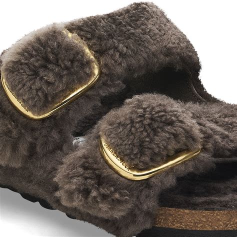 Arizona Big Buckle Shearling Concrete Gray | BIRKENSTOCK