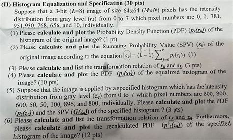 Image result for Histogram Specification Problems Solved