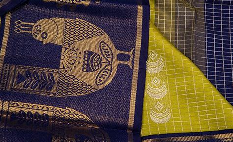 Parrot Green Folklore Kanchipuram Silk Saree – Palam Silks
