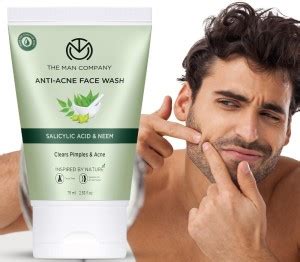 THE MAN COMPANY Anti-Acne Facewash for Pimples & Blackheads | Neem ...