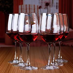 Buy SYANKA Italian Premium Wine Glasses Set of 6, 360ml, Transparent ...