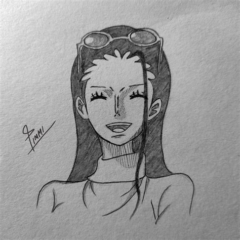 Anime Sketch Nico Robin, One Piece Wallpaper Iphone, Galaxy Wallpaper, Realistic Drawings, Easy ...