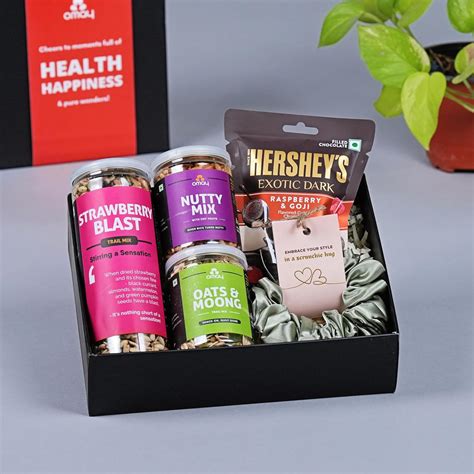 Omay Foods 5_Pcs SERENE BLISS Gift Box | Healthy Snacks, Chocolates ...