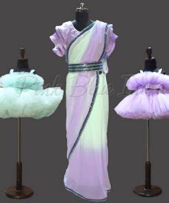Mother Daughter Matching Designer Saree and Gown Online