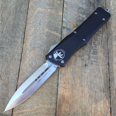 Microtech Combat Troodon OTF D/E Automatic (3.8" Satin) 142-4 ...
