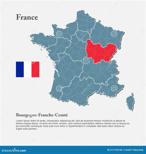 Vector Map Country France, Burgundy Free County Stock Vector ...