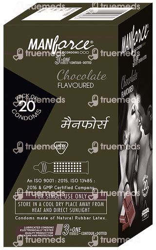 Manforce Wild 3 In 1 Choclate Flavoured Condoms Pack Of 20 - Uses, Side ...