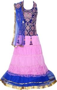 SKY HEIGHTS Girls Lehenga Choli Ethnic Wear Embroidered Lehenga Choli ...
