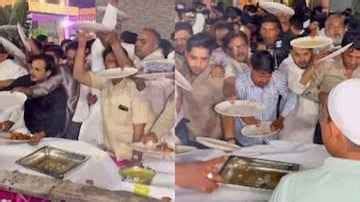 Viral Video Of Wedding Guests Fighting Over Non Veg Food Instead Of Veg ...