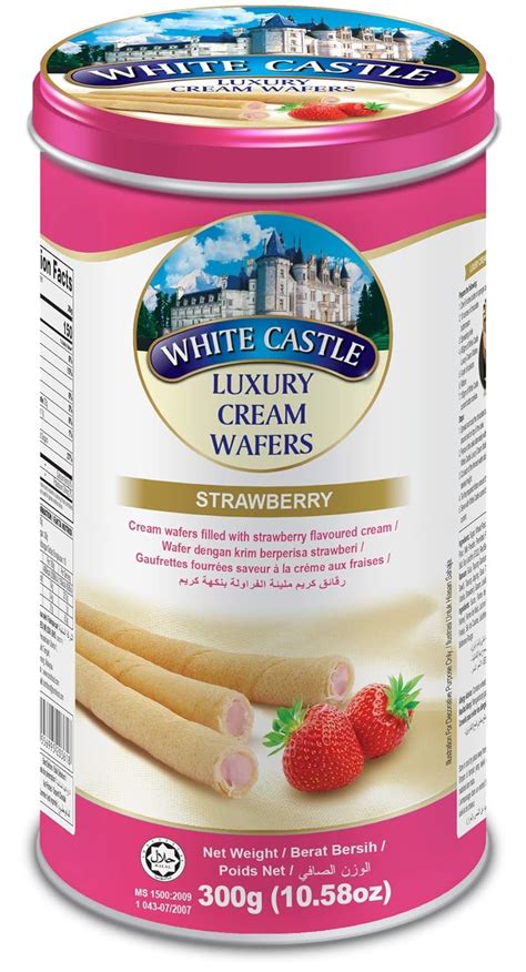 White Castle Luxury Strawberry Cream Wafer Roll Sticks,300g : Amazon.in ...