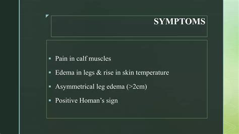 Puerperal venous thrombosis | PPTX