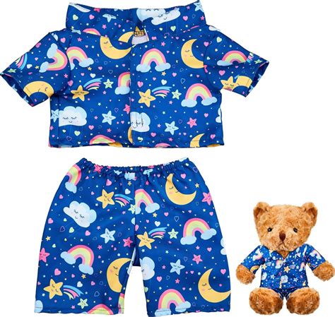 Amazon.com: Bunnycool 2 Pcs PJ's Bear Clothes Outfit, Fit Most 12-16 ...